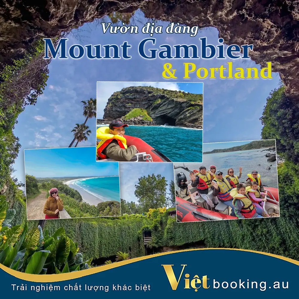 Biển Portland và vườn địa đàng mount Gambier