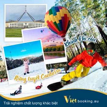 Khí cầu  - Rừng tuyết Canberra 2 ngày